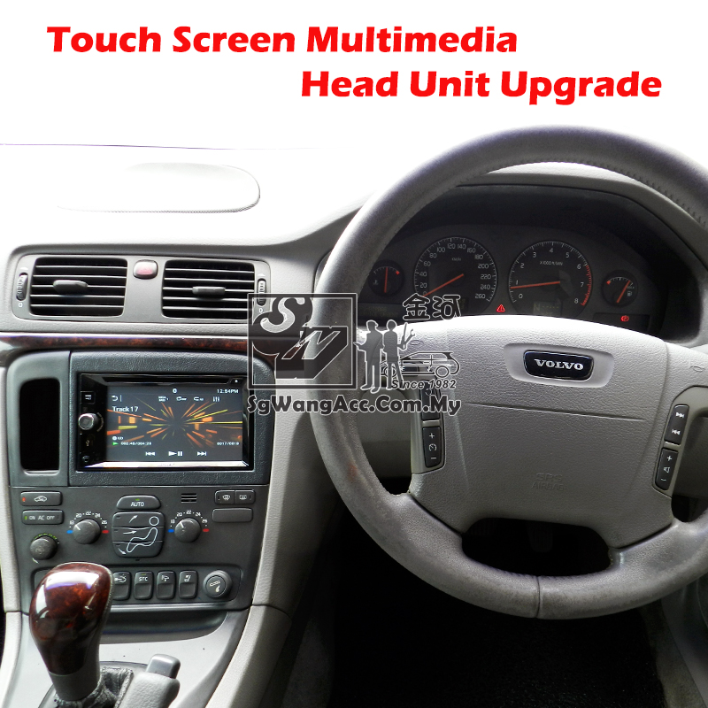 Installation Sony Multimedia Head Unit at Volvo S80