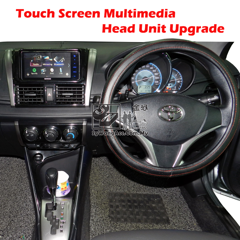 Installation Kenwood Multimedia Head Unit at Toyota Vios 2015