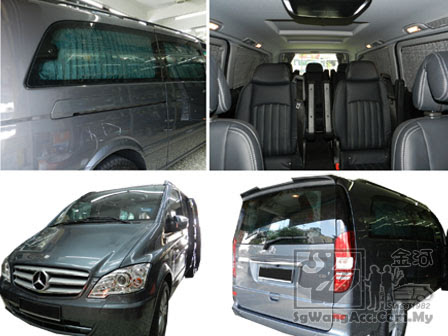 Luxury OEM Premium Curtain Installation on Mercedes Benz Vito